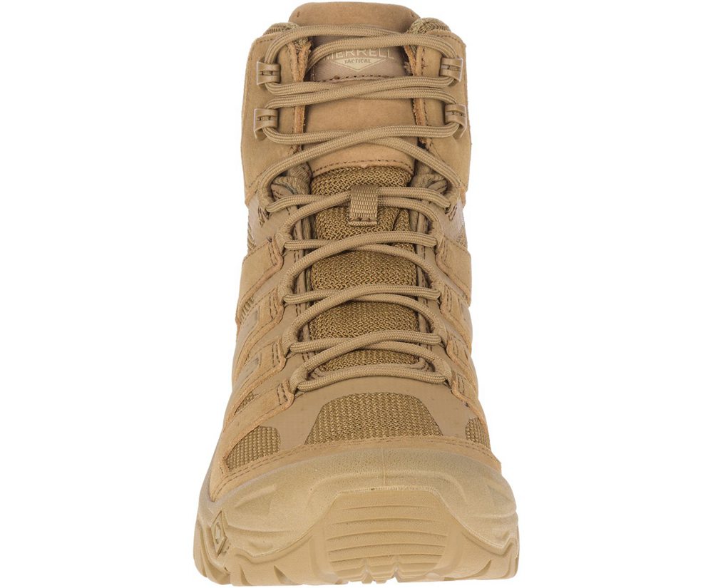 Merrell Boots Khaki - Strongfield Tactical 6\" Waterproof - Womens 74CWUVGXZ